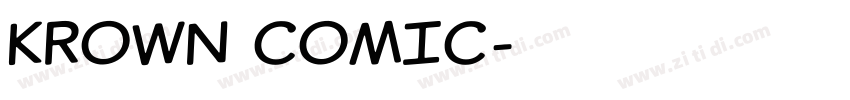 KROWN COMIC字体转换